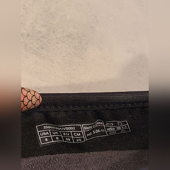 Vionic Spark Minna Black Leather Cap-Toe Bow Ballet Flats Casual Orthotic | 8 - Picture 8 of 10